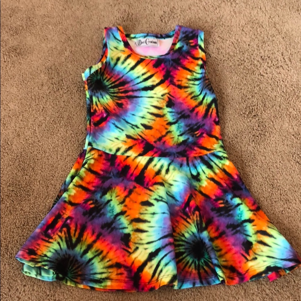 Dori creations girls tie die dress. Size 5
